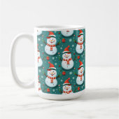 Mug Snowmen mignon avec sapin de Noël (Gauche)