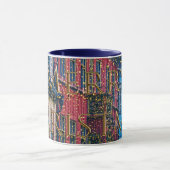 Mug Snowy Blue City Scene Classic Noël (Centre)