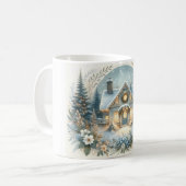 Mug Snowy Cottage Glow Scene (Devant gauche)