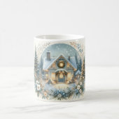 Mug Snowy Cottage Glow Scene (Centre)