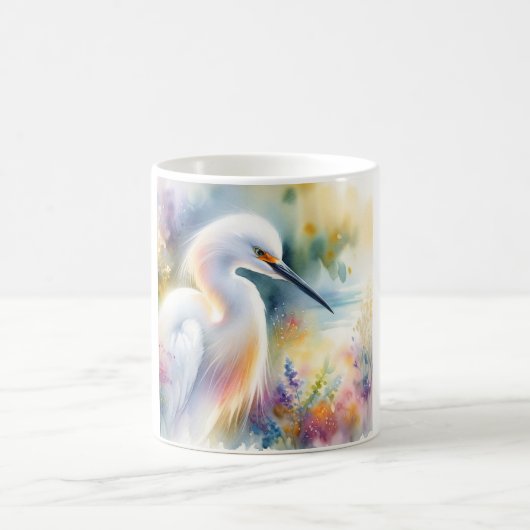 Mug Snowy Egret 180724AREF115 - Watercolor (Centre)