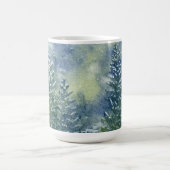 Mug Snowy Forest Watercolor Scène (Centre)