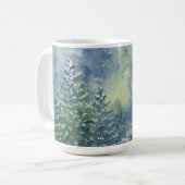Mug Snowy Forest Watercolor Scène (Devant gauche)