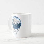 Mug Snowy Mountain Pine Tree Nature Adventure Extérieu (Devant gauche)