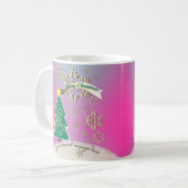 Mug Snowy Purple Arbre de Noël Scène (Devant gauche)