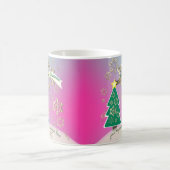 Mug Snowy Purple Arbre de Noël Scène (Centre)