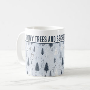 Mug Snowy Trees personnalisées et rencontres secrètes