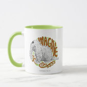 Mug Snuffleupagus B&W Dessin croisé (Gauche)