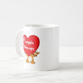 Mug Snuggle Meowgic Funny Chat Pun Art (Devant gauche)