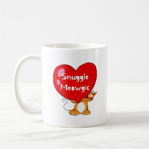 Mug Snuggle Meowgic Funny Chat Pun Art