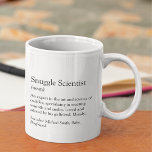 Mug Snuggle Scientifique Photo Boyfriend Cadeau<br><div class="desc">Snuggle Scientist : Définition : Un expert dans l'art et la science des boudins, spécialisé dans la création de chaleur et sourires. Ajoutez vos noms et toute autre personnalisation au texte de cette tasse personnalisée pour votre petit ami. Vous pouvez changer chaque mot de texte et le customiser pour dire...</div>