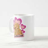 Mug So Much Love Golden Retriever Hearts Edition (Devant gauche)