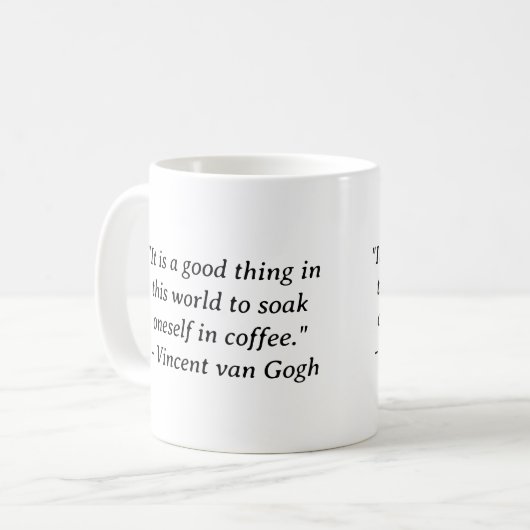 Mug Soak Onesself in Coffee Van Gogh (Devant gauche)