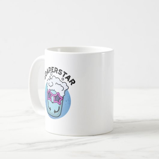 Mug Soaperstar Funny Superstar Soap Pun (Devant gauche)