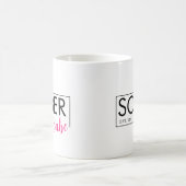 Mug Sober Babe Est. Date personnalisée (Centre)