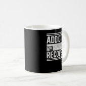 Mug Sober ChemiseAddicted à ma guérisonSobriety (Devant droit)