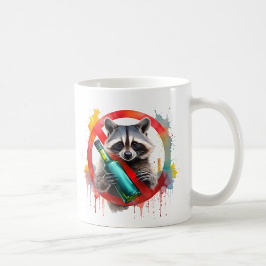 Mug Sobre, Raccoon, Sans alcool, non alcoolisé (Droite)