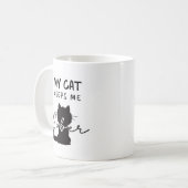 Mug Sobriété Amoureux des chats (Devant gauche)