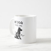 Mug Sobriété Amoureux des chiens (Devant gauche)