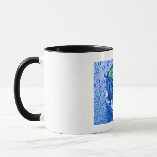 Mug Sobriété art à sens unique. (Gauche)