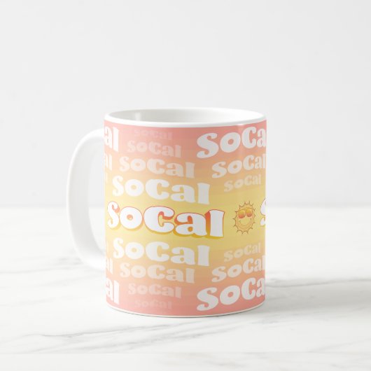 Mug SoCal avec soleil (Devant gauche)