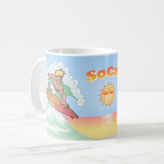 Mug SoCal Surfer avec Sun (Devant gauche)