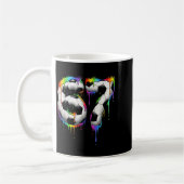 Mug Soccer 67 Six Seven Funny Gen Alpha Meme Rainbow D (Gauche)