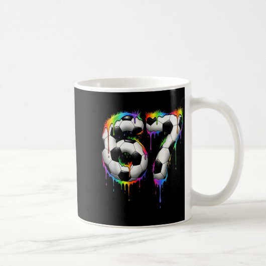 Mug Soccer 67 Six Seven Funny Gen Alpha Meme Rainbow D (Droite)