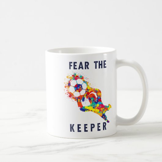 Mug Soccer Ball Funny Goalie Keeper Quote (Droite)
