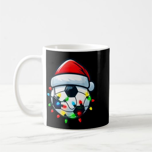 Mug Soccer Ball Santa Hat Xmas Pajamas Players Toddler (Gauche)