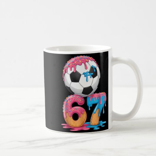 Mug Soccer Drip Number 67 Boys Soccer Player 67 (Droite)