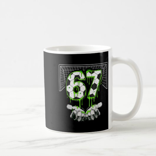 Mug Soccer Drip Number 67 Boys Soccer Player 67 Footba (Droite)