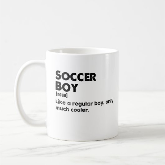 Mug Soccer Garçon drôle Dictionnaire Définition Soccer (Gauche)