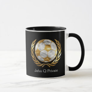 Mug Soccer Gold et Silver Custom