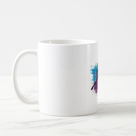 Mug Soccer Grungy Couleur Splashes (Gauche)