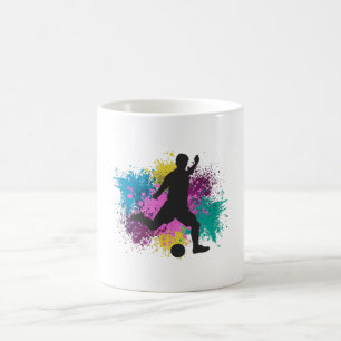 Mug Soccer Grungy Couleur Splashes