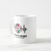 Mug Soccer Heartbeat USA Canada Mexico 2026 (Devant gauche)