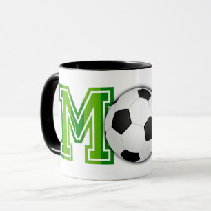 Mug Soccer Maman Ball and Field Football Pitch