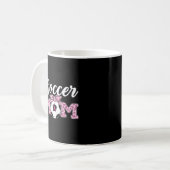 Mug Soccer Maman Breast Cancer Awareness Rose Ribbon L (Devant gauche)