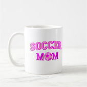 Mug Soccer Maman Dessin Et Texte Tout Rose (Gauche)