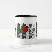 Mug Soccer paix et amour (Centre)