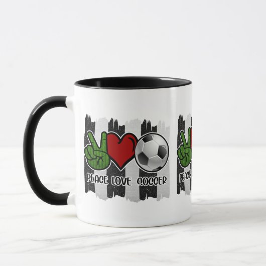 Mug Soccer paix et amour (Gauche)