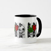 Mug Soccer paix et amour (Devant droit)