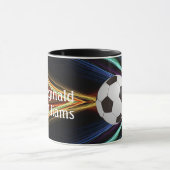 Mug Soccer Player silhouette and Soccer Ball (Centre)