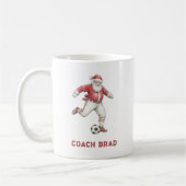 Mug Soccer Santa Personalized Christmas (Gauche)