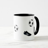 Mug Soccer star add name text (Devant droit)