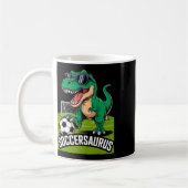 Mug Soccersaurus Dinosaur T-rex Soccer Goalie Player F (Gauche)