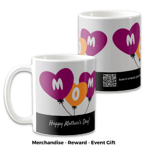 Mug Social Mom Heart Balloons Happy Mother's Day