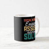 Mug Social Worker Ene Évaluation Intervention Résoudre (Devant droit)