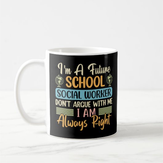 Mug Social Worker Funny Social Work Mois (Gauche)